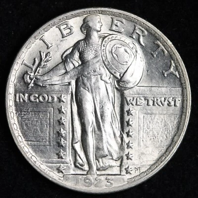 1923 Standing Liberty Silver Quarter GEM BU *UNCIRCULATED* MS E267 QCEM - Image 1 of 2