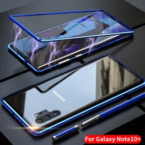 For Samsung S25 S24 S23 S22 Ultra FE Magnetic Metal Tempered Glass Case Cover - Picture 1 of 14