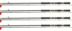 4ea ZEBCO CRAPPIE FIGHTER 10' RODS ONLY  POLE CRFUL102LA-ROD  ORANGE/BLACK - Picture 1 of 3
