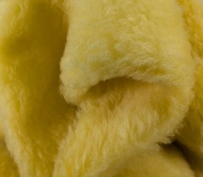 Plüschstoff GELB Meterware 1,40m breit 4,99 € je 0,50m DIY PLÜSCH (16) - Bild 1 von 3