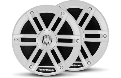 Rockford Fosgate M0-65 6.5'' Marine Full Range Speakers Color Optix - White