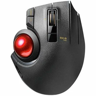Elecom Mouse Wired/Wireless/Bluetooth Trackball Thumb 8 Button M-XPT1MRXBK NEW - Image 1 of 2