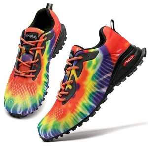 Kricely Men's Trail Running Shoes Rainbow color Men's Outdoor Footwear Size 15 - Picture 1 of 7