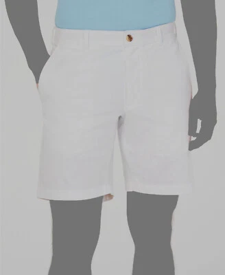 Pantalones Cortos Chinos $55 Club Room Para Hombre Blancos Regulares Elastizados en 4 Vías Talla 34W Foto 1 de 3