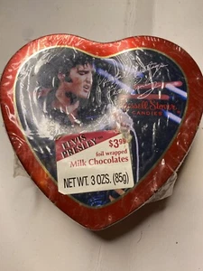 Elvis Presley Russell Stover heart shaped candy tin sealed - Picture 1 of 2
