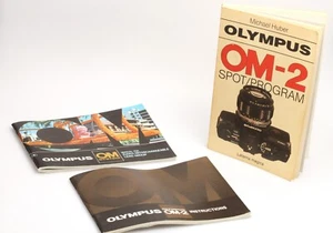 Olympus OM-2 Spot Program Buch + englische OM-2 Anleitung + Objektiv-Prospekt - Picture 1 of 1