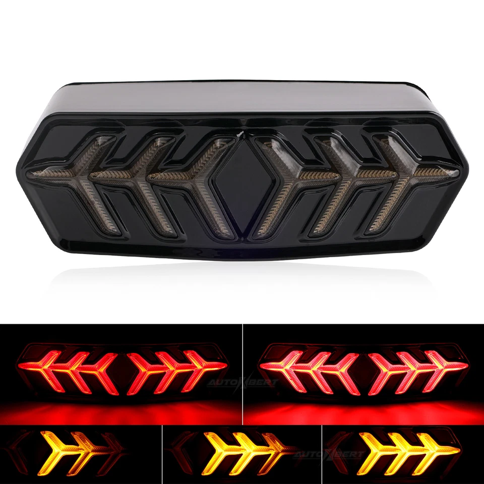 Luz de freno trasera LED intermitente dinámico para Honda GROM CBR650F MSX125. Foto 1 de 4