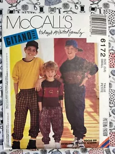 McCall's Pattern 6172 Children's & Boy's Tops and Pants Size 5-6 FF UNCUT - Picture 1 of 2