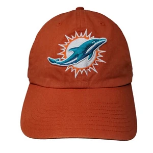 '47 Brand Slideback Hat Orange OSFA Miami Dolphins Embroidered Logo NFL - Picture 1 of 9