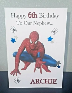 Personalised Children's Spiderman Birthday Card - Picture 1 of 2