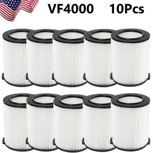 Filtro plisado 10X VF4000 RIDGID de repuesto lavable húmedo/seco para aspiradora garaje tienda - Imagen 1 de 10