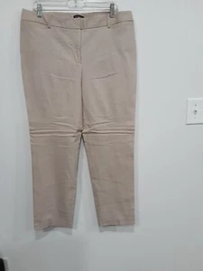 Pantalones para mujer George #47 elásticos beige punteados etiquetas nuevas talla 16 cuatro bolsillos - Imagen 1 de 13