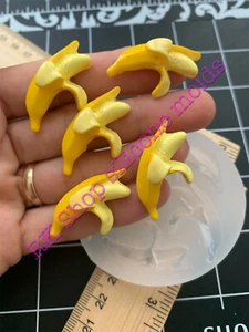 Bananas-fruits handmade silicone mold for crafts - Picture 1 of 7
