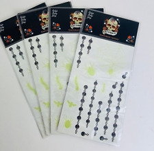 8 Sheets Hedy's Body Shop Tattoo Creepy Crawlers Temporary Tattoo Chain Spiders.