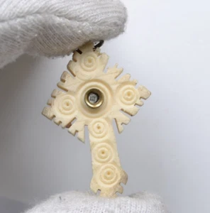 Vintage Charm Stanhope Cross Microvisore Ciondolo SANTUARIO LORETO - Imagen 1 de 4