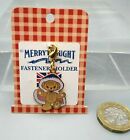 Merrythought Fastener Holder Teddy Bear - for Handbags, Zips etc - Girl in Cloak