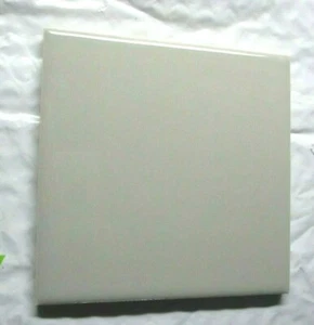 1 Wall Field Tile Wenczel 1970s Mid Gray Gloss 4-1/4" Sq. Porcelain Ceramic Vtg - Picture 1 of 7