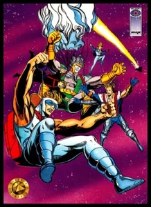 1993 Deathmate #86 Aerial Assault Stronghold Valiant Image Card - Bild 1 von 2