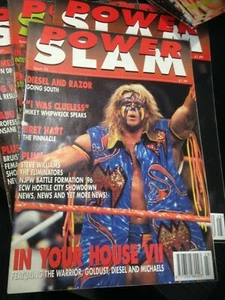 WWE Power Slam Magazine # 23 ULTIMATE WARRIOR WWF Wrestling Magazine + Poster - Foto 1 di 3