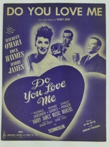 Vintage Sheet Music ~ Do You Love Me ~ 1946 ~ Maureen O'Harra Cover - Picture 1 of 3