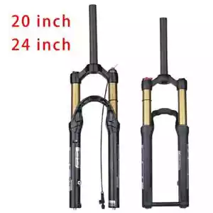 20/24 Inch MTB Bicycle Front Suspension Air Fork Rebound Damping Travel 100mm - Picture 1 of 30