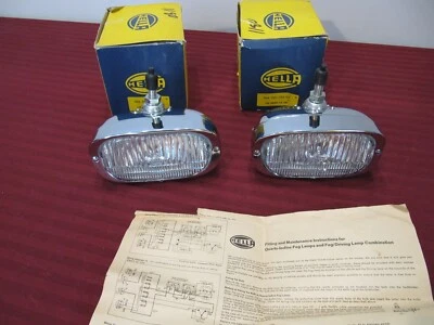 Новые из старых запасов винтажные противотуманные фары Hella 128 хромированные для Porsche 911 912 - Изображение 1 из 4