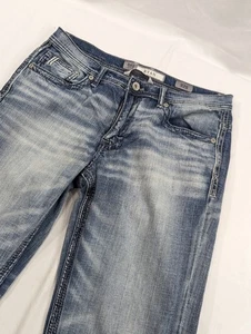 BKE Buckle Jeans Herren 32S 32x30 blau helle Waschung Ryan gerades Bein Denim Western  - Bild 1 von 10
