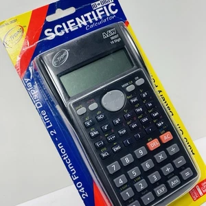 Vintage A&W E-Tronic 10-stelliger wissenschaftlicher Taschenrechner 240 Funktionen 2-zeiliges Display - Bild 1 von 15