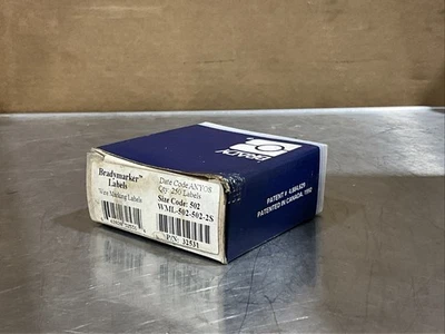 Bradymarker WML-502-502-2S Wire Marking Labels NOS SURPLUS - Image 1 of 2