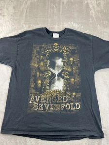 Avenged Sevenfold Shirt Mens XL Black Nightmare 2010 Tour Band Tee Rock Metal - Picture 1 of 10