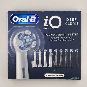 NEW Oral-B iO Series Replacement Brush Head - Pack of 9 - Picture 1 of 5