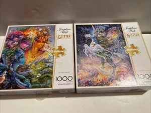 Josephine Wall Soul Unicorn 1000 Piece Glitter Edition Puzzle Buffalo Games GUC - Picture 1 of 13
