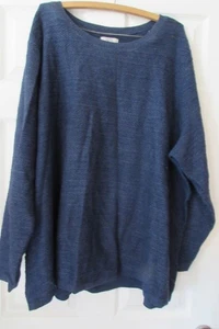 CROFT & BARROW Gr. 4X Acryl dunkelblau leichter Pullover Bluse Shirt Oberteil - Bild 1 von 5