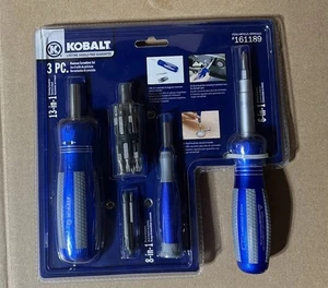 Kobalt #161189 Aluminum Ratcheting Screwdriver Set - Picture 1 of 3