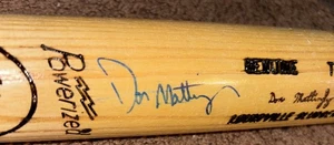 Mazza Don Mattently N York Yankees firmata Louisville Slugger JSA vedi manopola - Foto 1 di 8