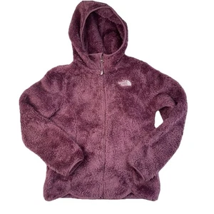 The North Face Girls Suave OSO Hooded Full Zip Purple Jacket CURVE 5154 Size M - Picture 1 of 6