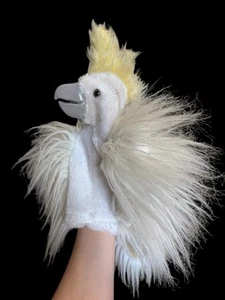 CA Sydney Australia Vintage Furry White Cockatoo Bird Hand Puppet Plush 1980's - Picture 1 of 6