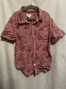 Cat and Jack Colorful, pink button shirt, 8, flamingo print - Picture 1 of 3