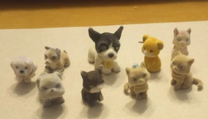 KITTY PUPPY IN MY POCKET Lote de 9 - Mascotas flocadas - Imagen 1 de 7
