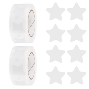 Rollo de pegatinas estrella de 1 pulgada, 1000 piezas etiquetas adhesivas estrella para manualidades hágalo usted mismo, blancas - Imagen 1 de 6