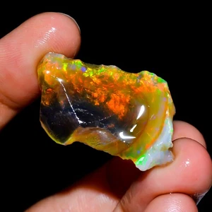 Ópalo grande en bruto 21,00 quilates natural ópalo de aceite etíope crudo, piedra preciosa de ópalo de fuego - Imagen 1 de 5