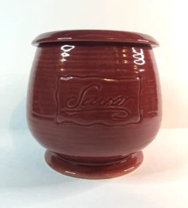 Tastefully Simple Cranberry Ceramic Dip Chiller Bowl Keeps Dip Cold 2 Piece - Picture 1 of 11