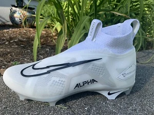 Nike Football Alpha Menace Elite 3 bianche platino CT6648-109 da uomo taglia 10 - Foto 1 di 10