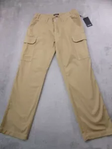 Pantalones cargo True Religion para hombre 30x32 marrón travertino holgados pierna recta 108335 nuevos con etiquetas - Imagen 1 de 13