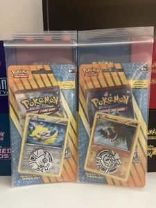 POKEMON XY BREAKTHROUGH BLISTER BOOSTER PACK NEW JIRACHI & HAWLUCHA COSMOS FOIL - Picture 1 of 2
