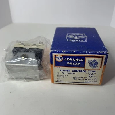 Advance Relay Power Control Relay PG/2C/115VA 15 Amps - Image 1 of 4