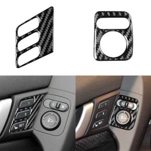 Interruptor de espejo de fibra de carbono con memoria asiento botón moldura para Acura TSX 2009-2014 - Imagen 1 de 8