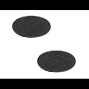 2 peanas ovaladas 90 x 52 mm (90 x 52 mm round bases) - Miniaturas - Imagen 1 de 1