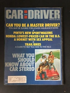 Car and Driver Magazine April 1972 Master Driver - Picture 1 of 2