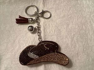 Cute Cowboy Hat Key Chain - Purse Pendant - Picture 1 of 3